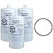 KleenWater AP217 Aqua-Pure Compatible Filter (3), Aqua-Pure AP200 Water Filter System Replacement O-Ring (1)