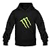 Men's Sammy Stunna Monster (Remix) Prod Hoodies Black