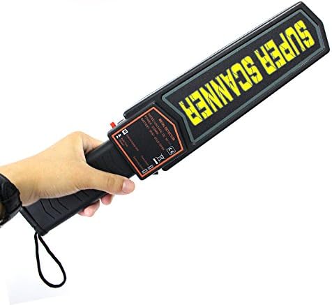 ReaYouth High Precision Security Metal Detector Wand with Adjustable Sensitivity- High Sensitivity Metal Scanner Alarm And Vibration Super Scanner Metal Finder (A)