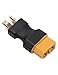 Deans to XT60 Connector Adapter,KCRTEK 4PCS XT60 Female to Male Deans T Plug Connector Adapter No Wires RC LiPo Battery Connectors