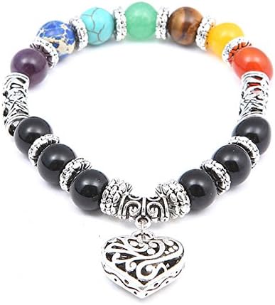 Chakra Bracelet Real Stones 10mm Beads Yoga Meditation Bracelets for Protection Energy Healing