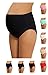 NBB Lingerie Women's Plus Size Maternity Panties High Cut Cotton Over Bump Underwear Brief - Sizes Small to XXX-Large