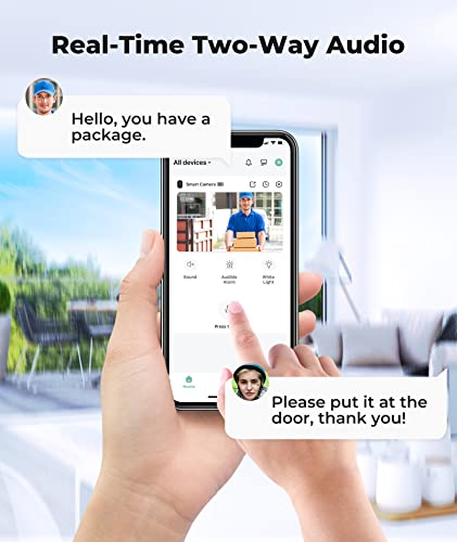 Outdoor Security Camera, 2K Wireless Outdoor Camera w/ 360° PTZ, Color Night Vision, AI & PIR Motion Detection, Battery Powered Smart Security Camera, Baby/Pet Monitor with 2-Way Audio, IP65, Cloud/SD