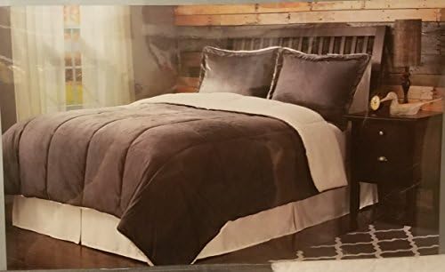 Amazon Com Arctic Trail 3 Piece Micro Mink Sherpa Comforter Set