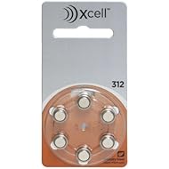 Rayovac Mercury Free Xcell Size 312 Hearing Aid Batteries (60 Batteries) + Keychain