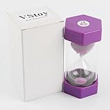 VStoy Security Fashion Hourglass 15 Minutes Sand Timer -Purple