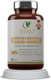 100% Pure Ashwagandha Root Powder. Supplement with 1000mg for Maximum Results in Relieving Stress and Anxiety for Men and Women Made in USA