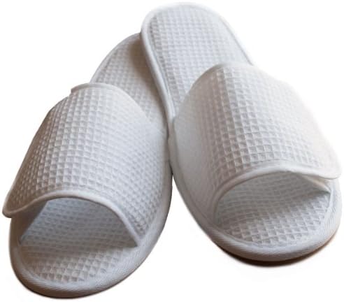 Daylee Naturals Open Toe Waffle Velcro Slippers