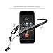 Bluetooth Headphones， Wireless Retractable Sport Neckband Headphones Bluetooth 4.1CSR with Noise Cancelling Microphone and Sweatproof Headphones Suitable for Sports Fitness (black)