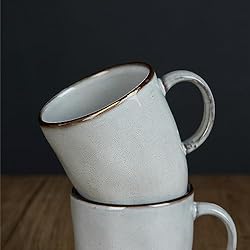 famiware Coffee Mugs Set of 4, Ocean Square 13oz