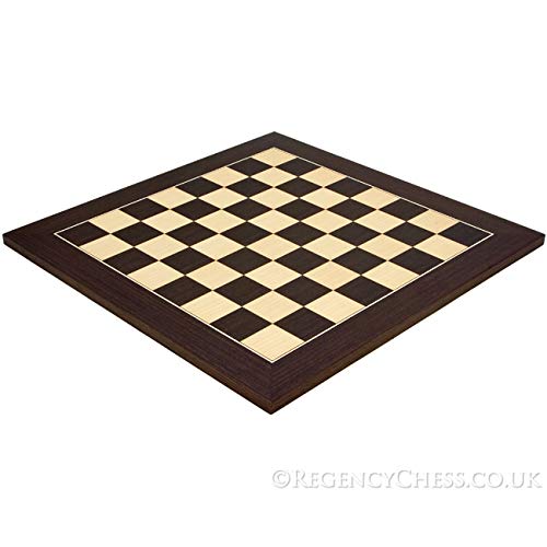 17.75 Inch Wenge And Maple Deluxe Chess Board