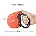 PETIG Retractable Dog Leash, Pet Walking Leash Retractable 26 ft for Small Medium Large Dogs Up to 88lbs, Tangle Free with One Button Break & Lock, Best for Dog Walking Running & Training (Red)