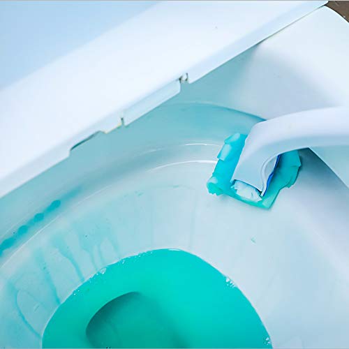 12 Counts Flushable Toilet Brush Refills Disposable Toilet wand Heads - Scrubbing Towel Cleaner Bubbles Replacement Pads (2 Pack) - Thumbnail 4