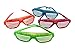 12 Piece Slotted & Shutter Shades Light Up Unisex Flashing Glasses for Adults & Children (5 Assorted Colors: White, Purple, Green, Blue, & Pink)- with Push On/Off Button for All Occasions