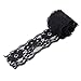5 Yards Stretch Flower Lace DIY Trims Clothes Sewing Craft DIY Dress Black