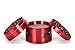 Large Spice Tobacco Herb Weed Grinder - Four Piece with Pollen Catcher - 2.5 Inches - Premium Grade Aluminum(RED)