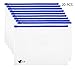 Bird Fiy 20 PCS Plastic Zip Envelopes with Zipper Closure,A4/Letter Size