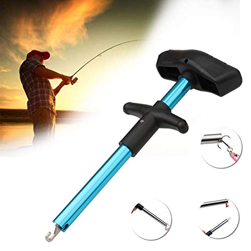 Booms Easy Fish Hook Remover-T-Type Portable Out Fish Hooks Extractor Tools Blue - Thumbnail 5