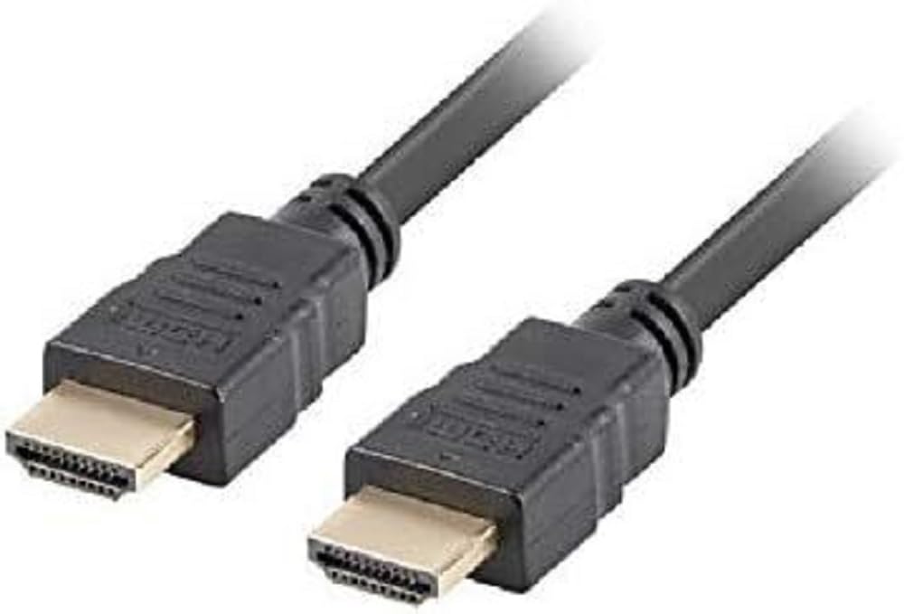 LANBERG HDMI CABLE AC-HDMI-11CC-0018-BK Male/Male CONNECTORS RESOLUTION UP TO 3840 2160 30HZ with ETHERNET CHANNEL 1.8 METERS, Black