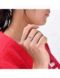 Anillo de boda de tungsteno con tres llaves, 0.079 in, 0.157 in, 0.236 in, para mujer