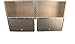 Pit Posse Aluminum Overhead Storage Organizer Cabinet for Shop Garage Enclosed Trailer – Storage for Motorcycle/Automotive Accessories - Diamond Plate Finish - 48