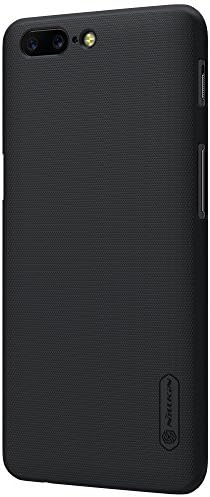 Nillkin Slim Thin OnePlus 5 Case with Anti Slip Frosted Finish and Screen Flim for OnePlus 5 (Black)