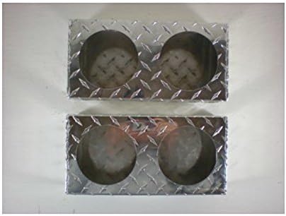 Unique Truck Accessories Double Aluminum Mounting Boxes/Fit 4" Round LED Stop Turn Tail Lights