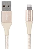 AmazonBasics Double Braided Nylon Lightning to USB A Cable