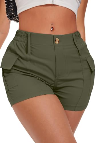 ELLEVEN Womens Y2K Cargo Shorts