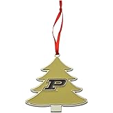 Purdue Boilermakers Tree Shaped Metal Christmas Ornament