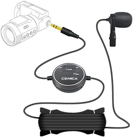 Yunchenghe CVM-V03S Single-clip omnidirectional video microphone for 10 dB adjustment for cameras/sports cameras and smartphones