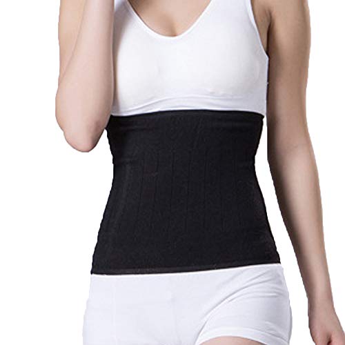 Warmer Kidney Back Brace for Women Men, Compression Abdominal Binder Lumbar Support Waist Protection Knitted Breathable Stomach Pain Relief Belly Band Wrap