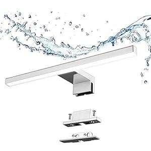 Aogled Led Spiegellamp Badkamer 5w 400lm 30cm 230v Neutraal Wit 4000k,Roestvrij Staal 3-in-1 Ip44 Waterdicht Klasse Ii…