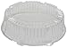 CaterLine Plastic Round Catering Tray Dome Lid, 12-Inch Diameter x 2.75-Inch Height, Clear (25-Count)