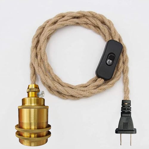 YNDD Hemp Rope Pendant Light Cord Kit