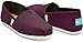 Tom's Women's Classic Canvas Slip-on (9 B(M) US / 39-40 EUR, Red Mahogany.)