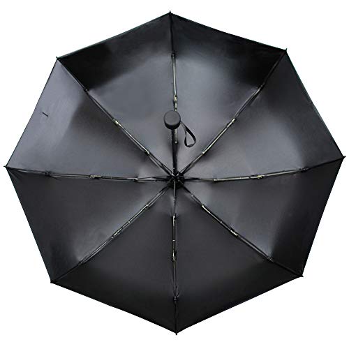 FUNTRESS Windproof Compact Travel Umbrella sun&rain mini Umbrellas-Lightweight (Blue Sky)