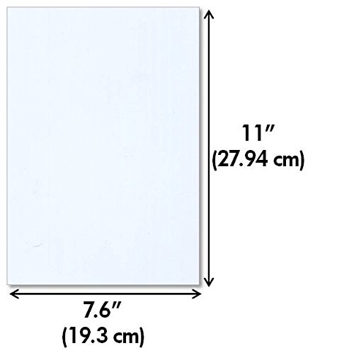 Styrene Sheets 7.6x11x.060 White - 4 Pack