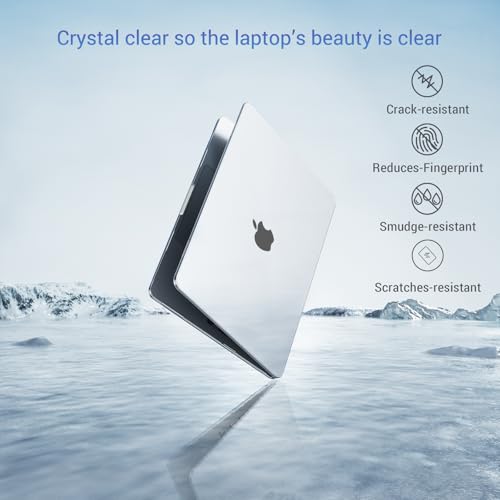 MOSISO Case Compatible with MacBook Neo 13 Inch Cover, Model A3404 2026 Version with A18 Pro Chip, Scratch-Resistant, Crystal Clear Hard Protective Case