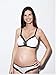The Dairy Fairy Rose Pumping Bra Hands Free Nursing Bras for Breastfeeding, Soft Breast Feeding Bras for Women of All Body Types, Breast Pump Bra Essentials for Sleep, Maternity, White, Large