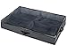 Sami Time 4 Pairs Under Bed Shoe Boot Organizer Closet Storage Solution Organizer Box with Front Zippered Closure Cardboard Sides-Enlarged Size