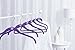 Joy Mangano JHR015000 24 Pk Suit/Shirt Huggable Hangers, Purple