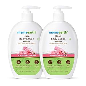 Mamaearth Rose Body Lotion – Pack of 2 (400 ml * 2)