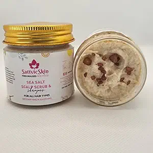Sattvicskin..Purifying N Soothing Sea Salt Shampoo And Scalp Scrub, 100G, Anti Dandruff