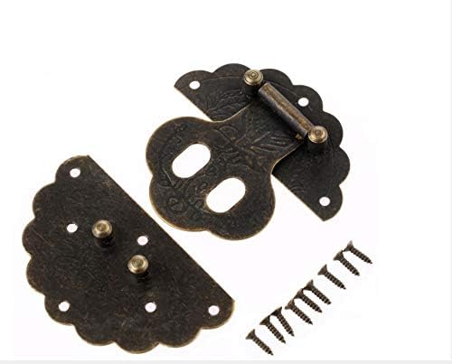 LI-TAO TOOLS, 1pc antigua caja de Cierres decorativo cajón del cerrojo de joyería de madera