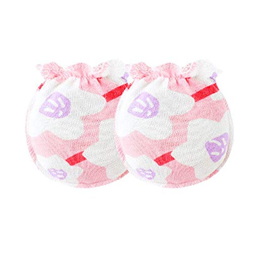 Adeimoo Baby Cotton Gloves Newborn Infant Toddler No Scratch Mittens (6 pair E)