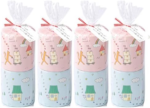 【 引っ越し 挨拶 粗品 ギフト トイレットペーパー 】 ねこのお引越し 引越し挨拶用ギフト (メッセージカード付き フレッシュパルプ100％のトイレットペーパー使用)【nyagomi】(4個セット)