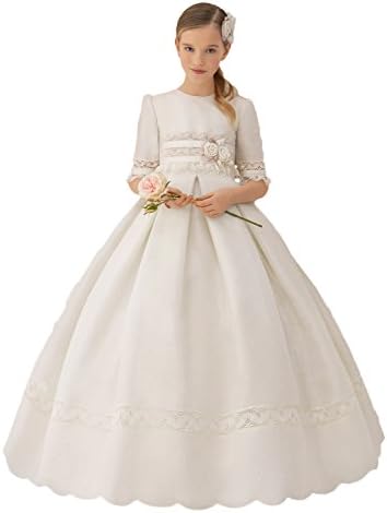 PROMNOVAS Girl's Beaded Ball Gown First Communion Dresses