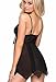 Niveltm Pajama Sexy Lingerie Sling Allure Underwear for Sex Flirt (M, Black)