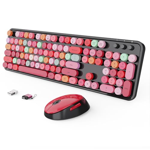 SkyGive Wireless Keyboard Mouse Combo Ergonomic Full